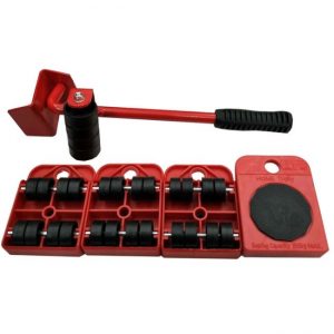 Heavy Furniture Home Trolley Lift And Move Slides Kit 4 Rollers & Furniture Lifter Mover Transport Set