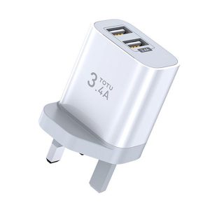 TOTUDESIGN Minimal Series CACA-021 3.4A Dual USB Ports Travel Charger