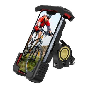 JOYROOM JR-CY264 Bicycle and Motorcycle Phone Holder Clamp (Black Red)