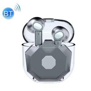 XT-3 Bluetooth 5.0 TWS Intelligent Noise Reduction Transparent Bluetooth Earphone (Grey)