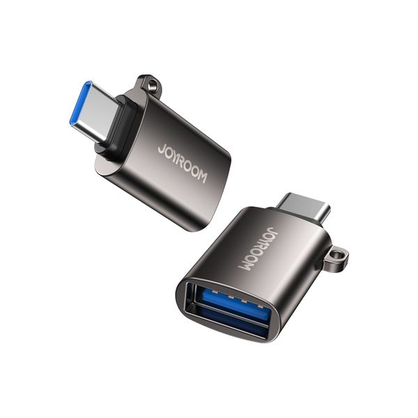 JOYROOM S-H151 2A USB-C / Type-C Male to USB Female OTG Adapter(Black)