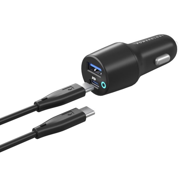 Powerology 38W Ultra-Quick Car Charger Dual Output