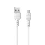 REMAX RC-179m 2.4A Micro USB High Elastic TPE Fast Charging Data Cable, Length: 1m(White)