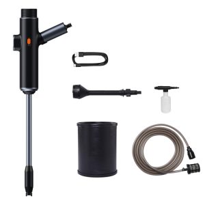 Baseus Dual Power TZCRDDSQ-01 Portable Electric Car Wash Spray Nozzle C (Black)