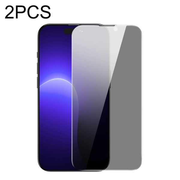 Baseus 0.3mm Nano Crystal Peep-proof Tempered Glass Film For Iphone 14 pro & 14 pro Max