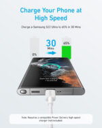 Anker 322 USB-C to USB-C Cable 0.9m (White) - Image 2