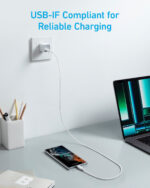 Anker 322 USB-C to USB-C Cable 0.9m (White) - Image 3