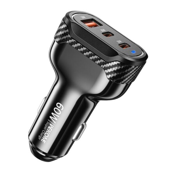 WK WP-C64 Carbon Fiber 60W Car Charger