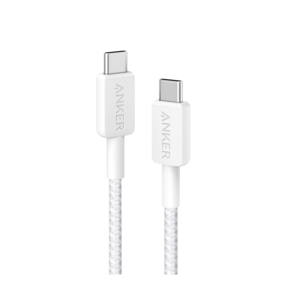 Anker 322 USB-C to USB-C Cable 0.9m (White) - Image 1