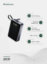 Green Lion Madrid 20 Power Bank 20000mAh PD 35W Gray - Image 3