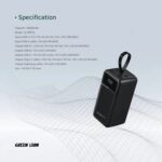 Green Lion Power Tank Power Bank 50000mAh PD 22.5W - Black - Image 5