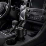 Green Lion Flex Grip Cup Holder Phone Mount - Black - Image 4
