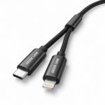 Green Lion 2-in-1 Audio Cable USB-C Lightning to 3.5mm AUX - Black - Image 4