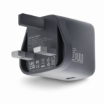 Powerology VoltFLow 45W Type-C Adaptor with TFT Screen C TO C Cable -  Grey - Image 3
