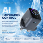 Powerology VoltFLow 45W Type-C Adaptor with TFT Screen C TO C Cable -  Grey - Image 7