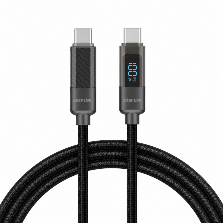 Green Lion Digital Display Cable USB-C to USB-C 100W - Black