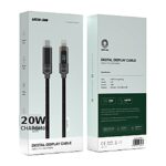 Green Lion Digital Display Cable USB-C to Lightning 20W 1M - Black - Image 3