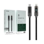 Green Lion Digital Display Cable USB-C to Lightning 20W 1M - Black - Image 2