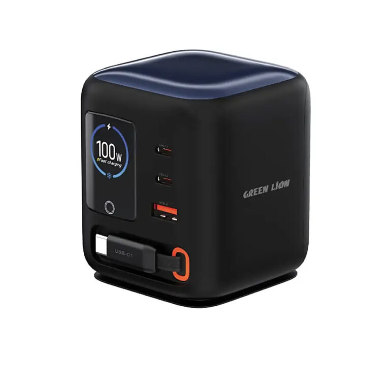 Green Lion Centurion 100W GaN Travel Adapter Black