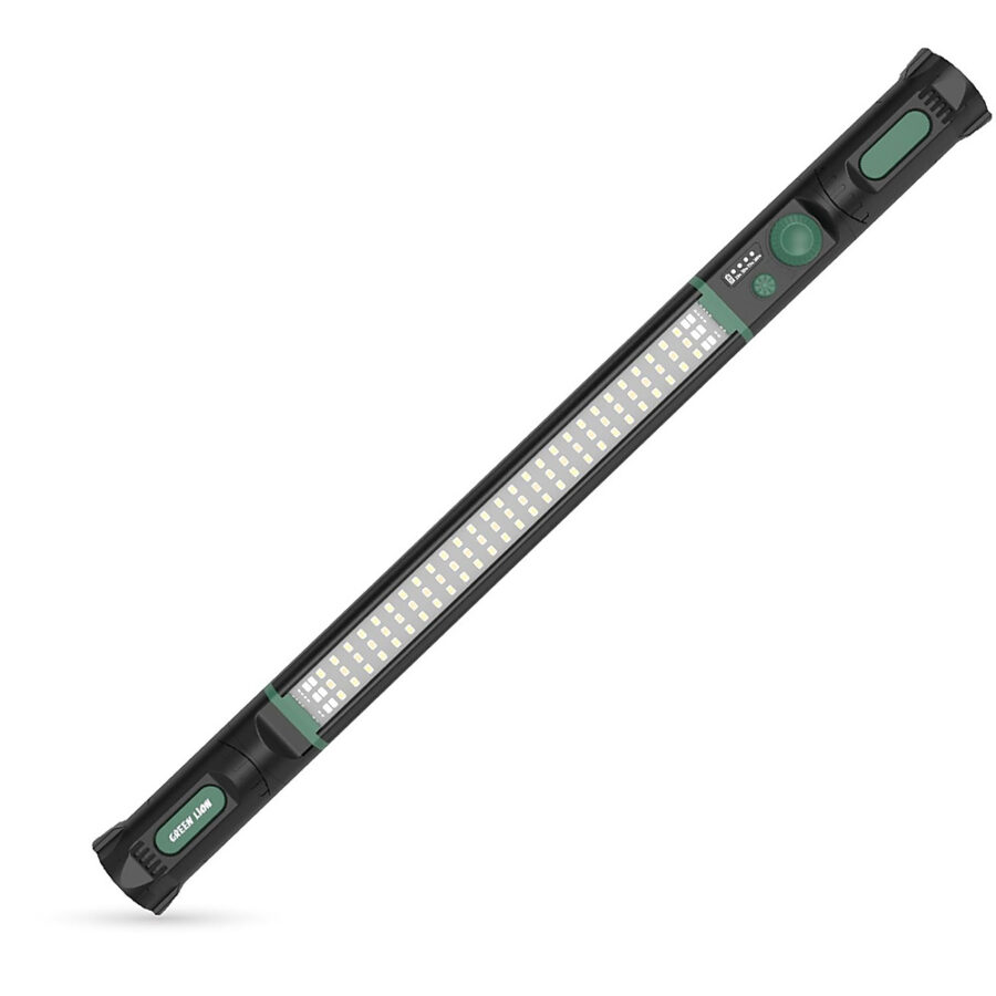 Green Lion Light Beam Magnetic Work Light Black