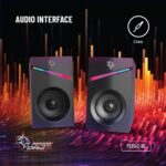 Porodo Gaming Stereo Speakers AUX and USB connection