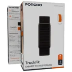 Porodo TrackFit Smart Fitness Band - Black ( Orange ) - Image 2