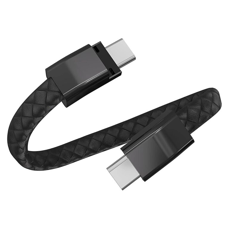 Porodo USB-C to USB-C Wristband Cable Black