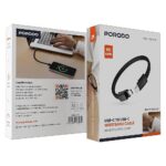 Porodo USB-C to USB-C Wristband Cable PD 60W - Black - Image 7