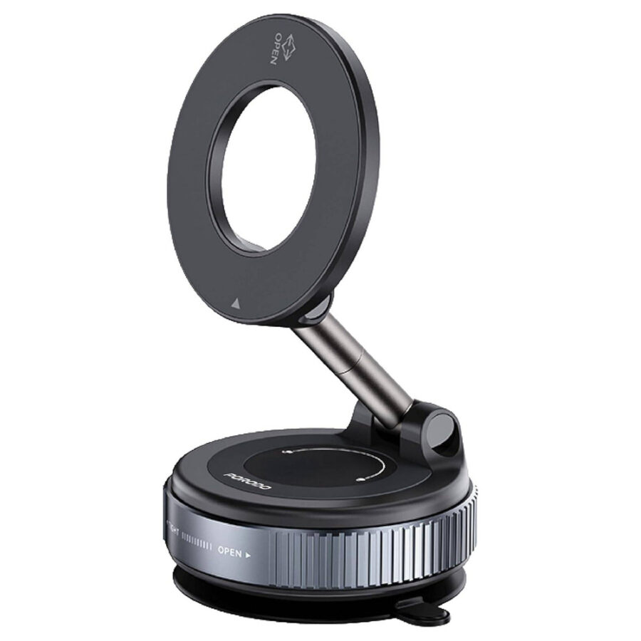 Porodo VacuSeal Rotate-Lock MagSafe Mount - Black