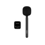 Porodo 2.4GHz BT Wireless Microphone with Transmitter & Receiver - Black