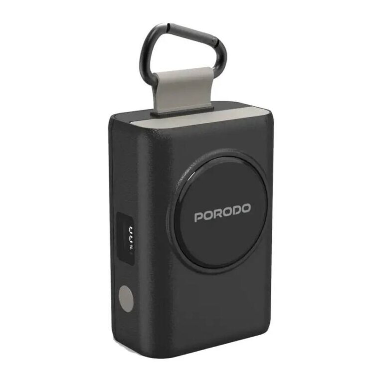 Porodo IPX5 360° 10000mAh Power Bank - Black