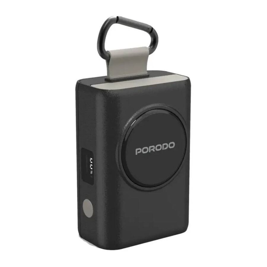 Porodo IPX5 360° 10000mAh Power Bank - Black