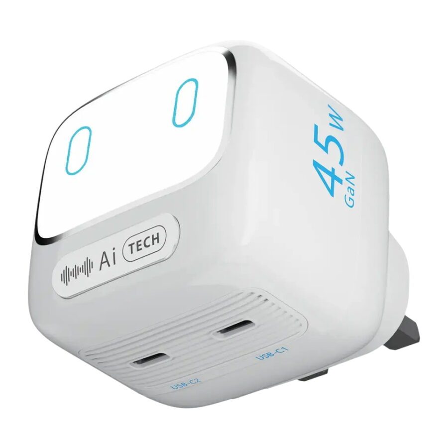 Powerology Lumix GaN AI Power Charger PD 45W - White