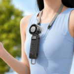 Porodo Lifestyle Chillo Volt Foldable Handheld Fan - Black - Image 3