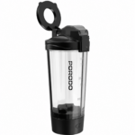 Porodo Lifestyle Grip & Mix Protein Shaker Bottle - Black