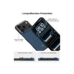 BENKS ArmorGrid ArmorAir iPhone 17 Pro Max Case - Azure Blue - Image 4