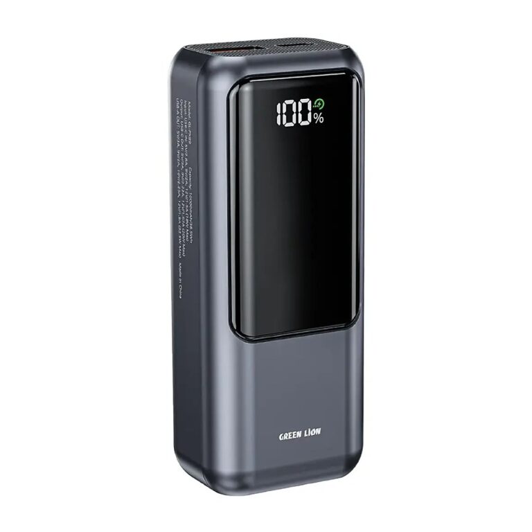 Green Lion Compact 10 10000mAh Power Bank - Grey