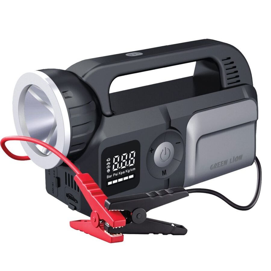 Green Lion Savior 12V Jump Starter Gray