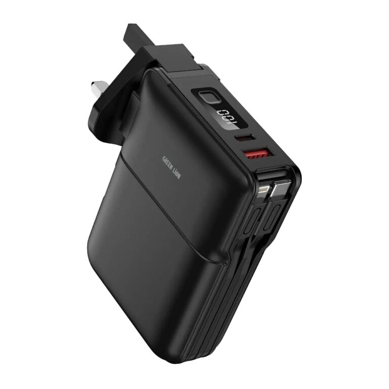 Green Lion Travel Power Bank 10000mAh Adapter Holder - Black