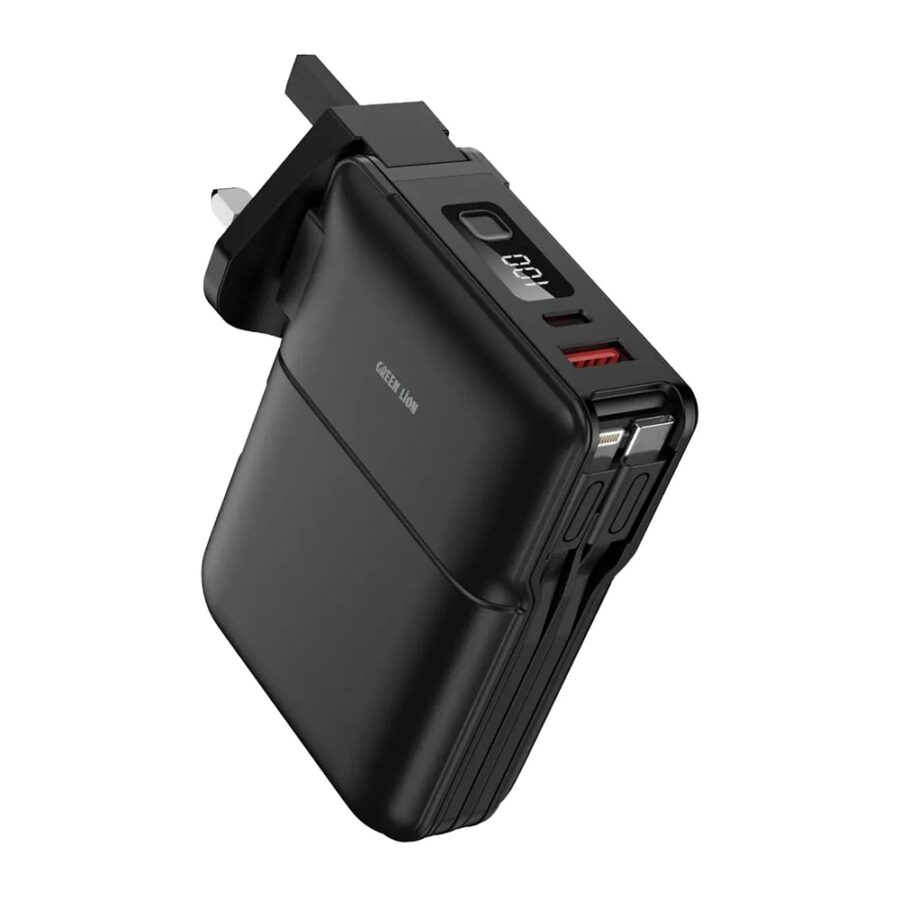 Green Lion Travel Power Bank 10000mAh Adapter Holder - Black