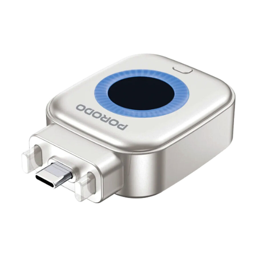 Porodo Auto Release Smart Auto-Cutoff Charging Adapter - Silver