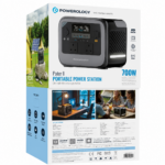 Powerology Pater II Portable Power Station 700W 472.5Wh – Gray - Image 3