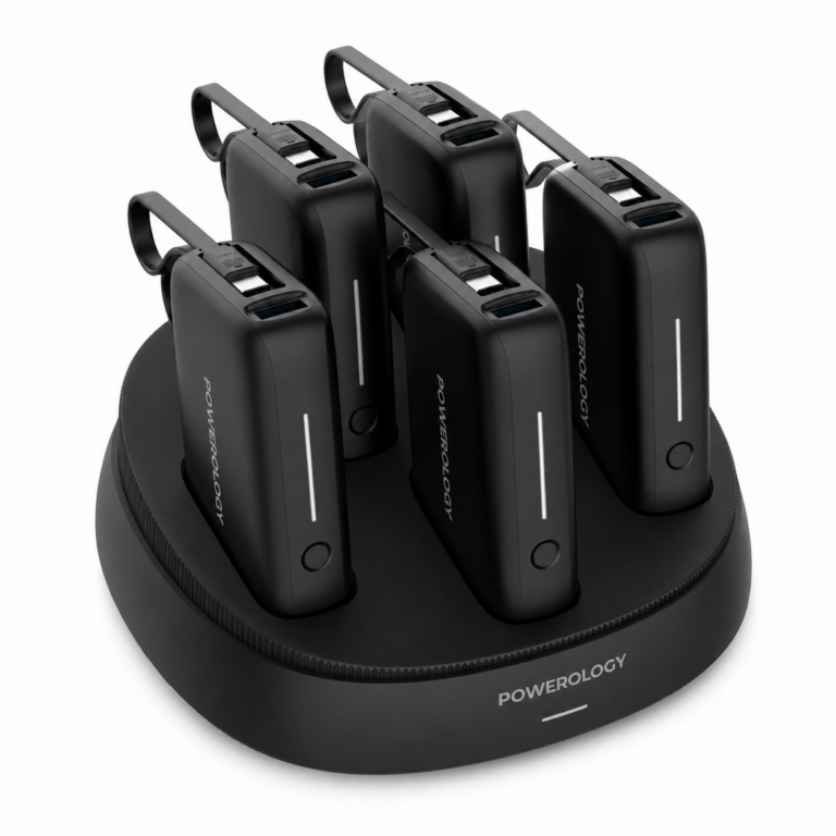 Powerology X5 Power Bank Station Kuwait 5x10000mAh