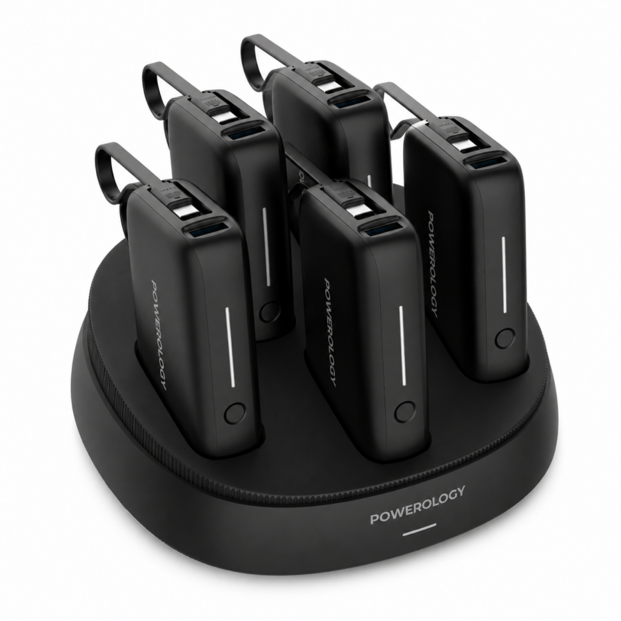 Powerology X5 Power Bank Station Kuwait 5x10000mAh