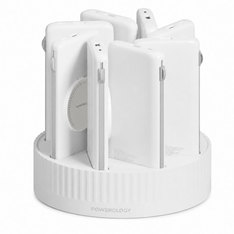 Powerology 8-in-1 Power Bank Station Kuwait 8x10000mAh