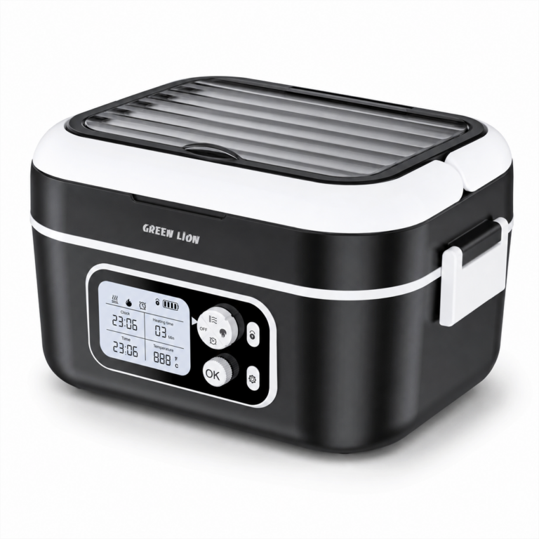 Green Lion Electric Lunch Box Kuwait GLB-35 1.5L Black