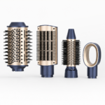 Porodo 5-In-1 Hot Air Brush Styling Set 1000W – Blue & Gold - Image 4