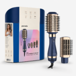 Porodo 5-In-1 Hot Air Brush Styling Set 1000W – Blue & Gold - Image 5