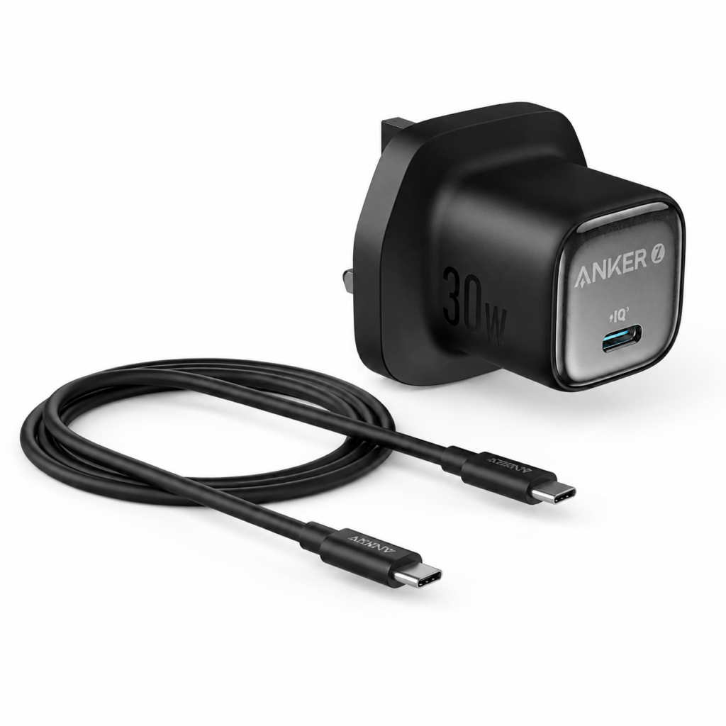 Anker Zolo 30W Charger with Cable Kuwait Black