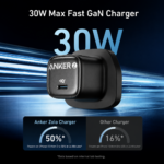 Anker Zolo 30W USB-C GaN Charger with 240W USB-C Cable – Black - Image 2